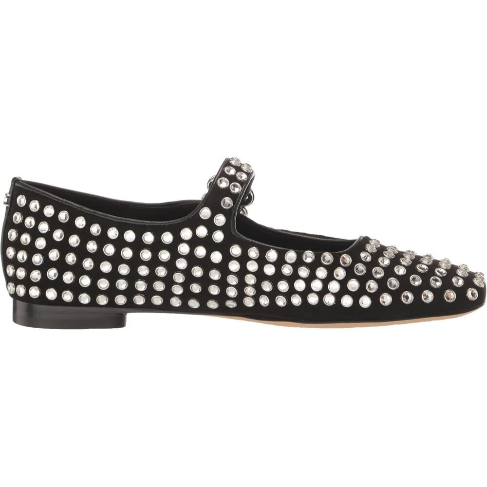 Sam Edelman Flat Shoes Women Black Suede Michaela Mary Jane Flat - Picture 6 of 10